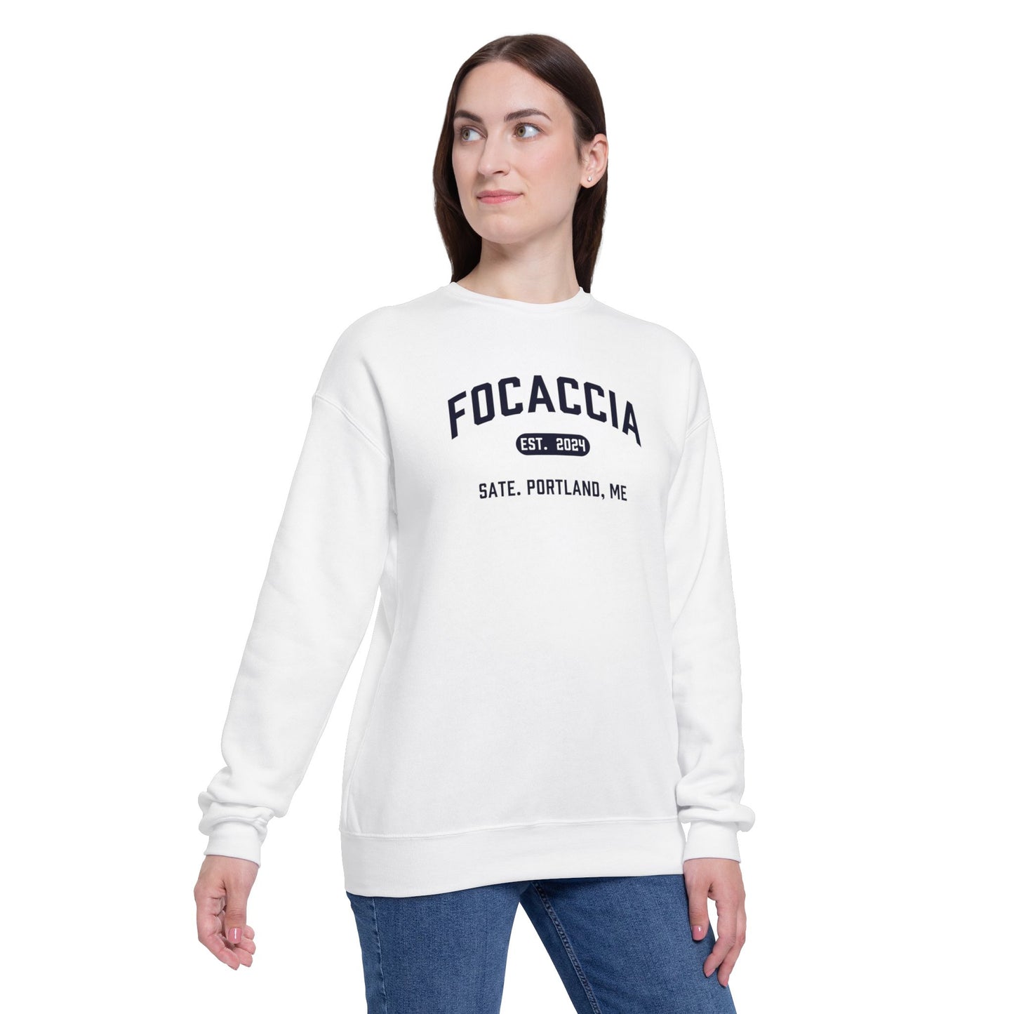 Focaccia Pullover (White, Unisex)